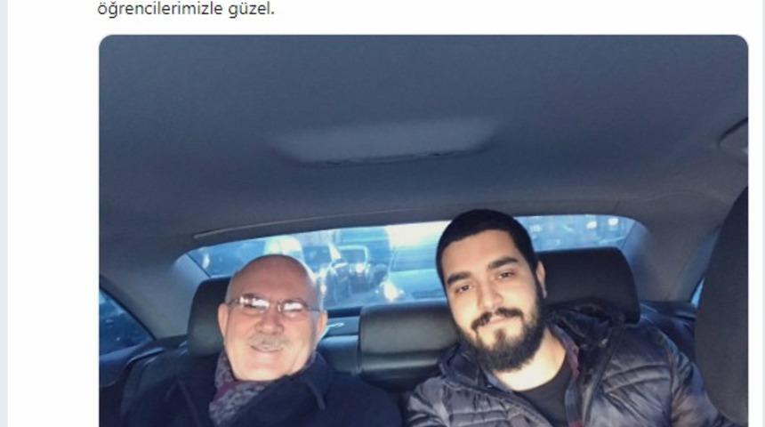 Rektör makam aracıyla öğrencisini evinden alıp okula götürdü