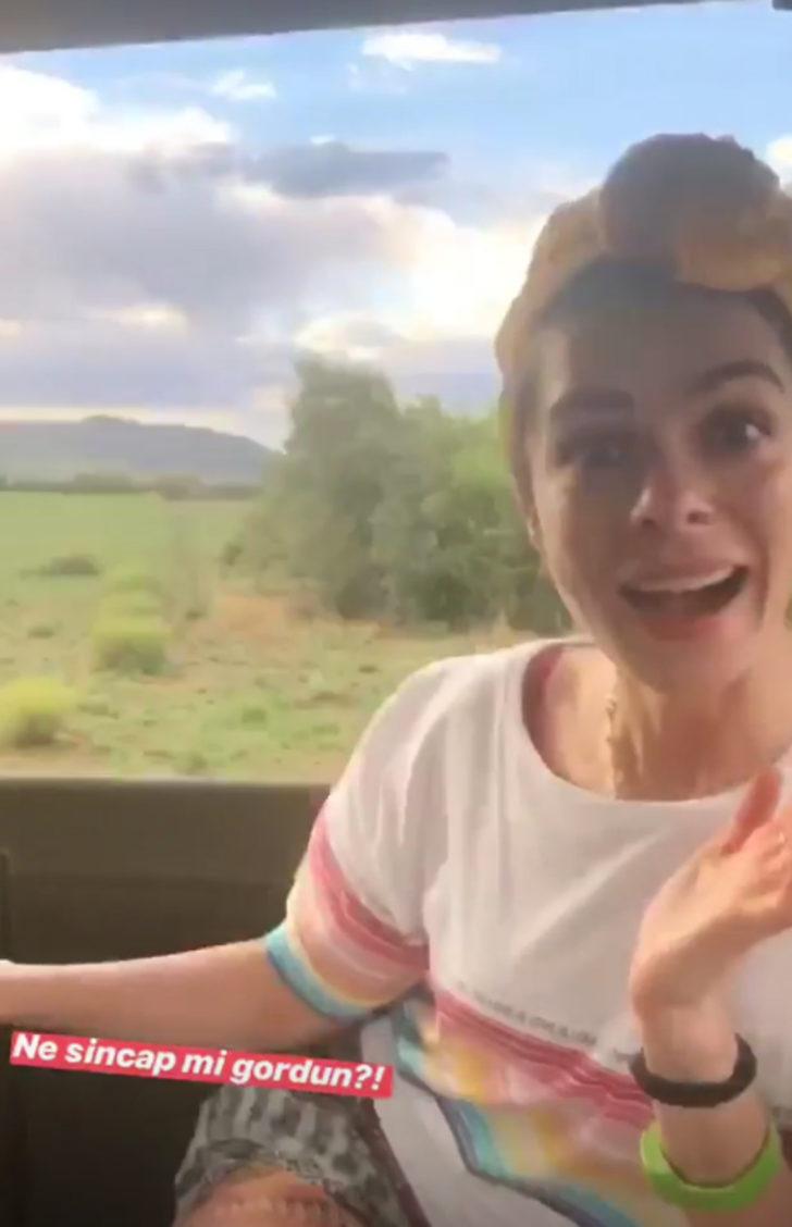 Kadın dizisinin yıldızı Özge Özpirinçci ile sevgilisi Burak Yamantürk safaride  G1