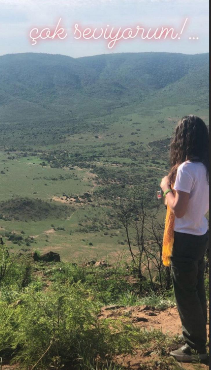 Kadın dizisinin yıldızı Özge Özpirinçci ile sevgilisi Burak Yamantürk safaride  G4