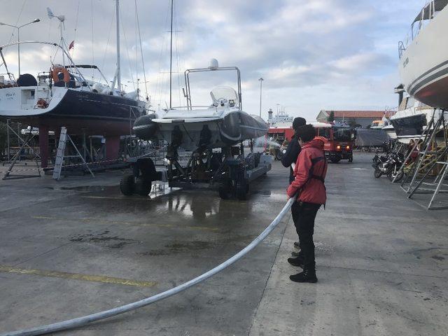 Çeşme Marina’da yangın tatbikatı