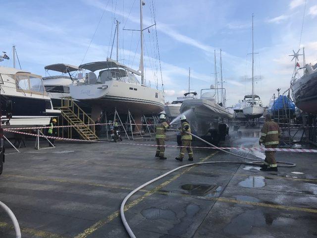 Çeşme Marina’da yangın tatbikatı