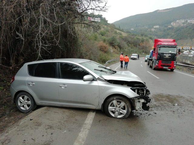 Gizli buzlanma kaza getirdi: 1 yaralı