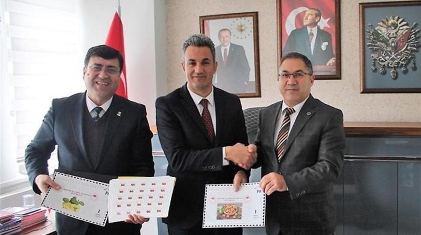 Bilecik&rsquo;in &ouml;ne &ccedil;ıkan tarım &uuml;r&uuml;nleri pullara basıldı