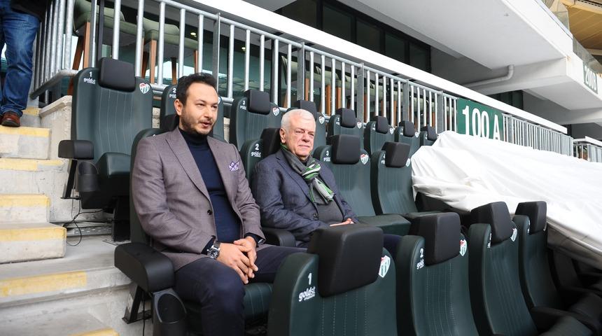 Bursaspor’un en konforlu tribünü tanıtıldı