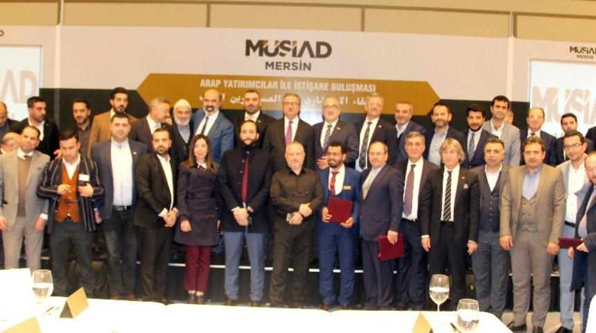 M&Uuml;SİAD Mersin, Arap İş Adamları ile bir araya geldi