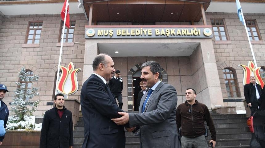 İl Emniyet M&uuml;d&uuml;r&uuml; Aktaş&rsquo;tan Başkan Asya&rsquo;ya veda ziyareti