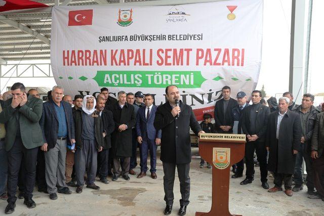 Harran’da çok amaçlı semt pazarının açılışı gerçekleştirildi