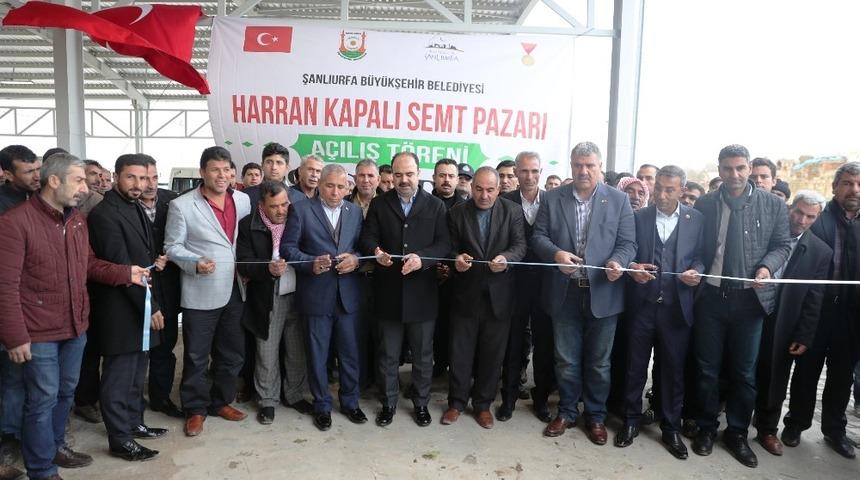 Harran&rsquo;da &ccedil;ok ama&ccedil;lı semt pazarının a&ccedil;ılışı ger&ccedil;ekleştirildi