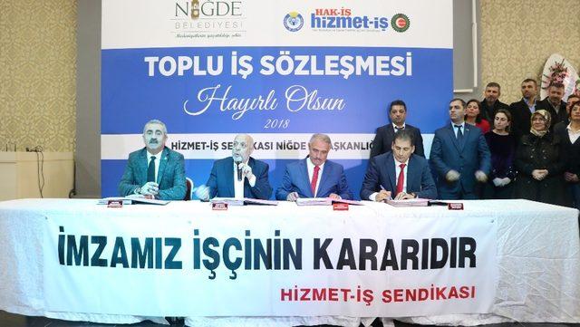 Niğde’de taşerondan kadroya geçen işçilere yüzde 45 zam yapıldı