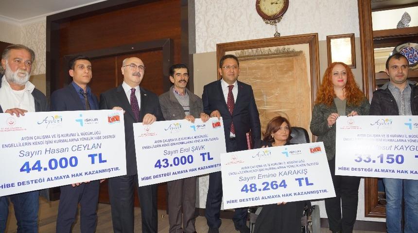 Aydın’da hibe desteği ile iş sahibi oldular