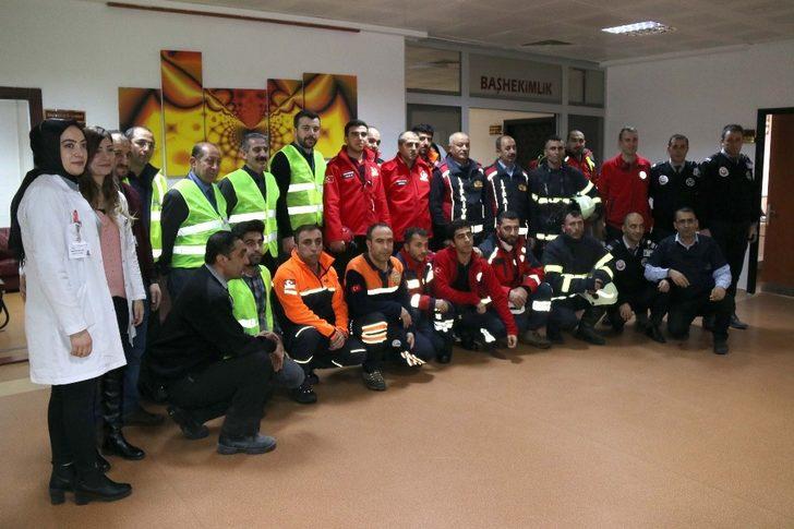 Hastanede gerçeğini aratmayan yangın tatbikatı G1