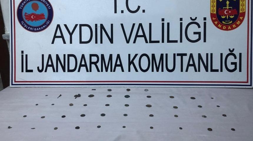Bozdoğan&rsquo;da 35 adet sikke ele ge&ccedil;irildi