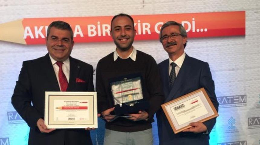 DP&Uuml; &ouml;ğrencisine ikincilik &ouml;d&uuml;l&uuml;