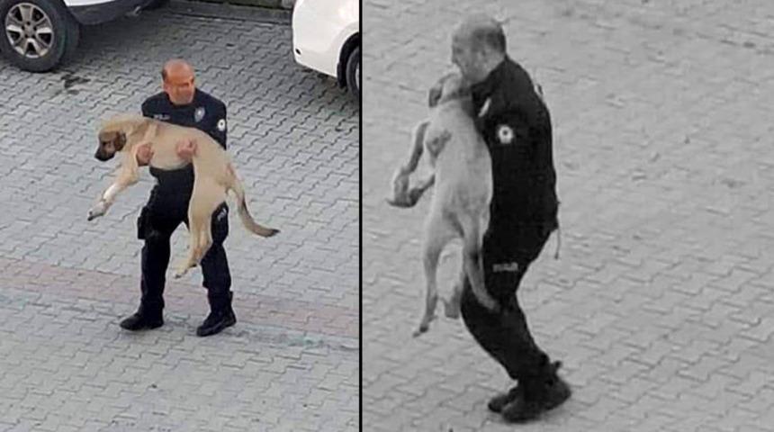 Polis memurundan insanlık dersi