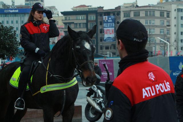 Yılbaşında 39 bin polis görev yapacak; Atlı polisler Taksim'de olacak