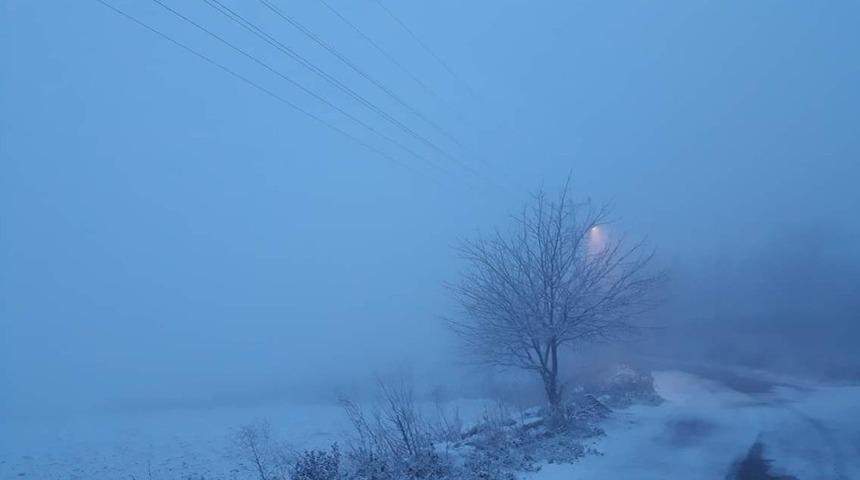 Besni ve Tut il&ccedil;esine yılın ilk karı yağdı