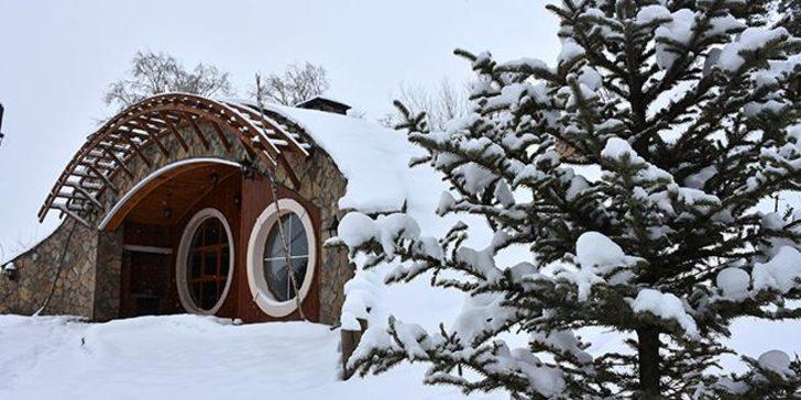 Sivas'taki 'hobbit köyü'nden kış manzaraları  G1