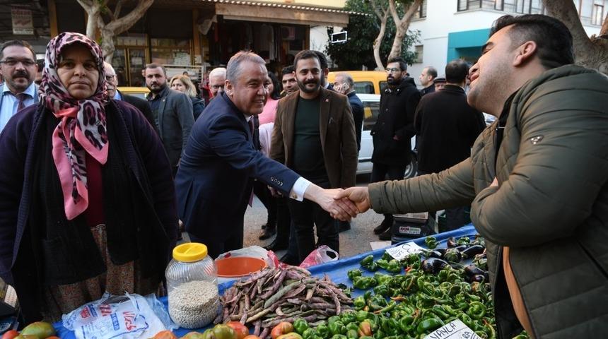 CHP b&uuml;y&uuml;kşehir adayı Muhittin B&ouml;cek, Gazipaşa ve Alanya&rsquo;da