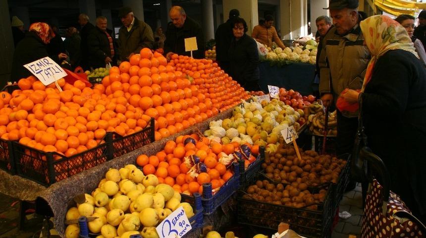 Devrek pazarında yılbaşı hareketliliği