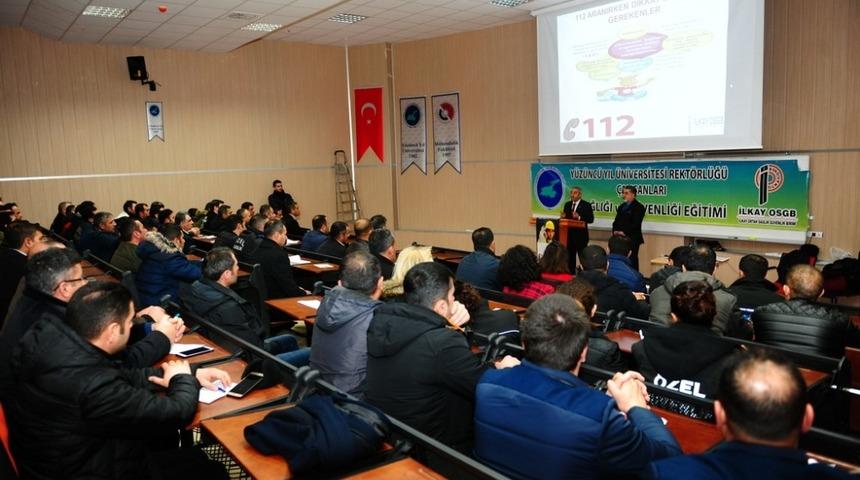 YY&Uuml;&rsquo;de &lsquo;İş Sağlığı ve G&uuml;venliği&rsquo; eğitimi