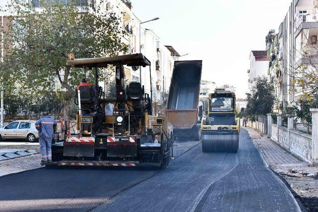 Dutlubahçe’de asfalt çalışması