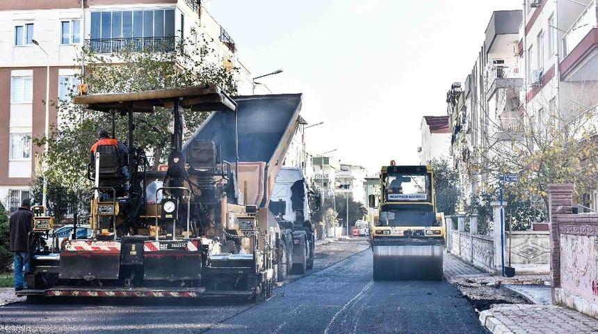 Dutlubah&ccedil;e&rsquo;de asfalt &ccedil;alışması