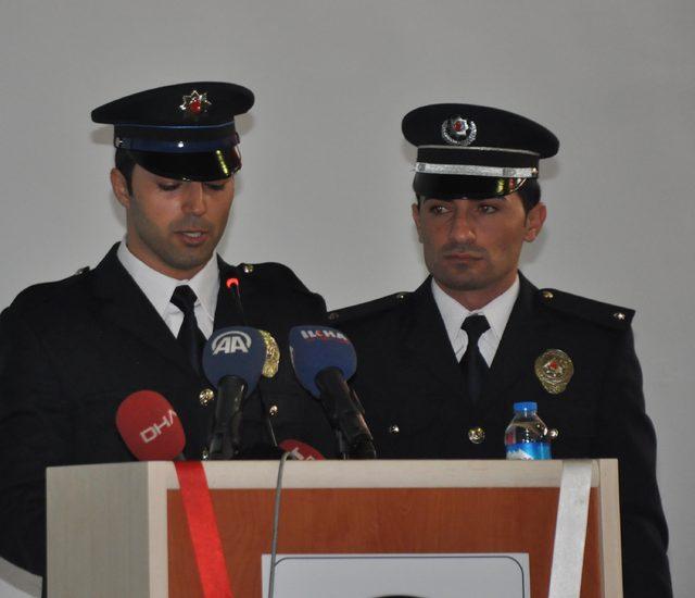 Bitlis'te 259 polis adayı, yemin ederek diploma aldı