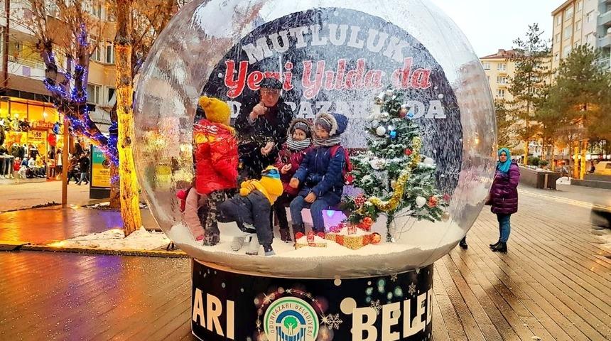 Hamamyolu&rsquo;na 4 metre b&uuml;y&uuml;kl&uuml;ğ&uuml;nde dev kar k&uuml;resi