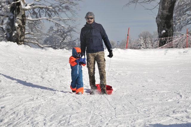 Kartepe Kayak Merkezi'ne yılbaşı akını