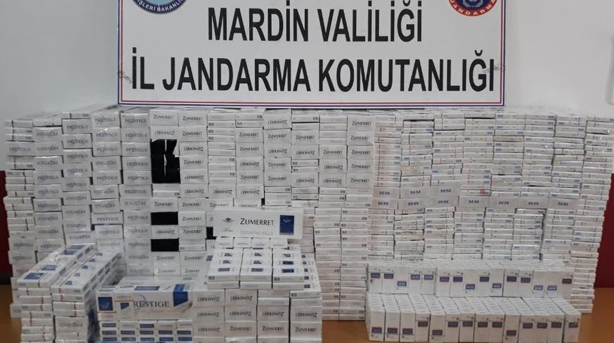 Mardin&rsquo;de 4 bin 70 paket sigara ele ge&ccedil;irildi