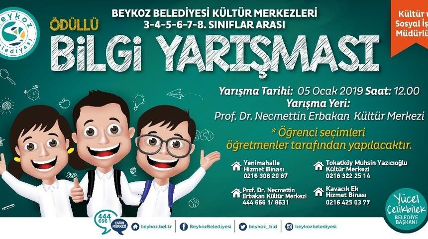 Beykoz K&uuml;lt&uuml;r ve Sanat Merkezleri&rsquo;nde bilgi yarışması heyecanı