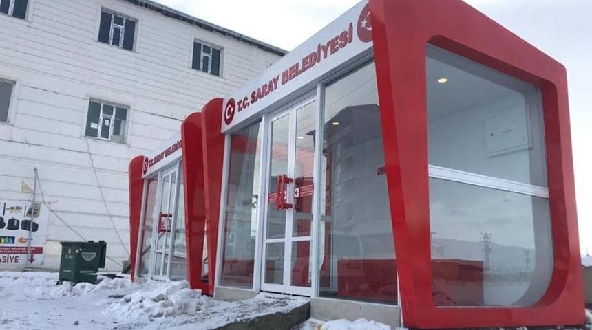 Saray Belediyesinden ısıtmalı duraklar