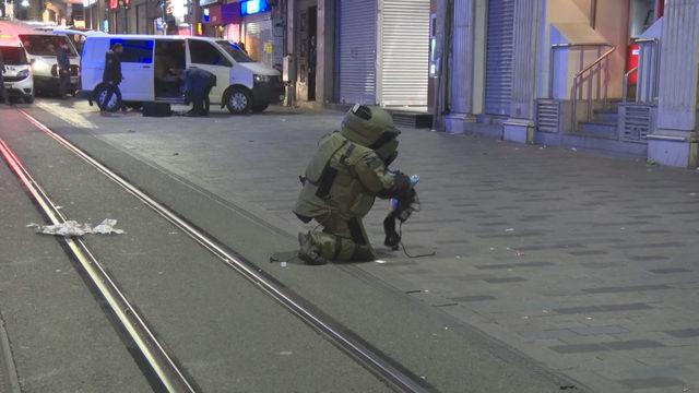 İstiklal Caddesi'nde şüpheli çanta fünye ile patlatıldı