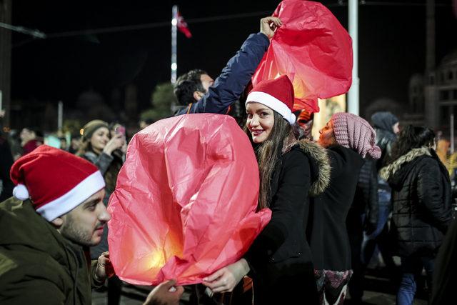 Taksim Meydanı'nda yeni yıl coşkusu
