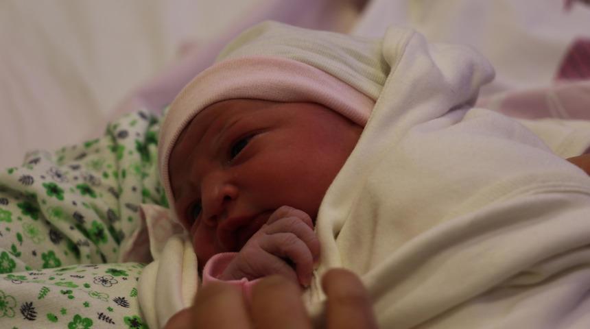 Samsun'da 2019'un ilk bebeği