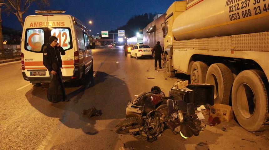 Şişli'de motosiklet kazası: 1 yaralı