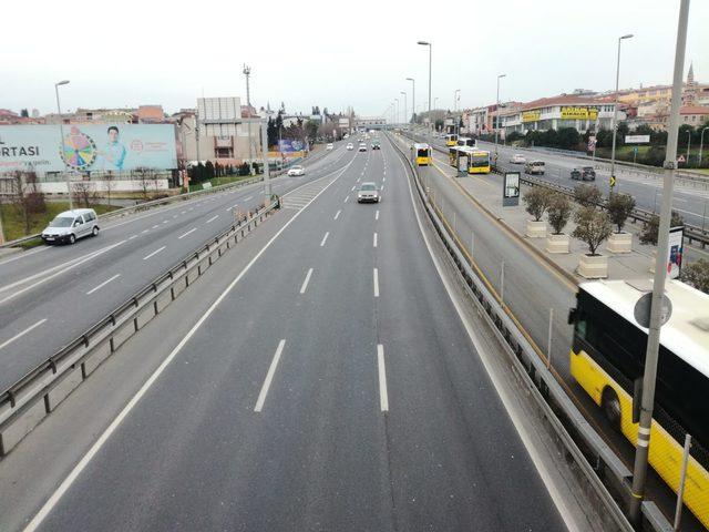 İstanbul'da 2019'un ilk günü yollar boş kaldı