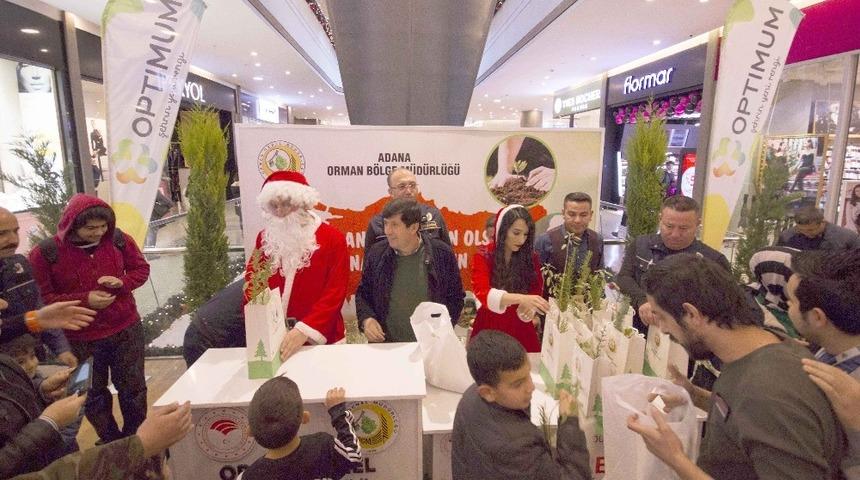 Yeni yıl i&ccedil;in 2019 adet fidan dağıtıldı