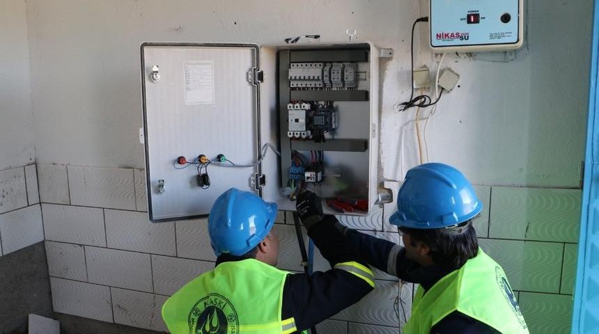 Manisa&rsquo;da 531 adet i&ccedil;me suyu deposunun elektrik panosunu yeniledi