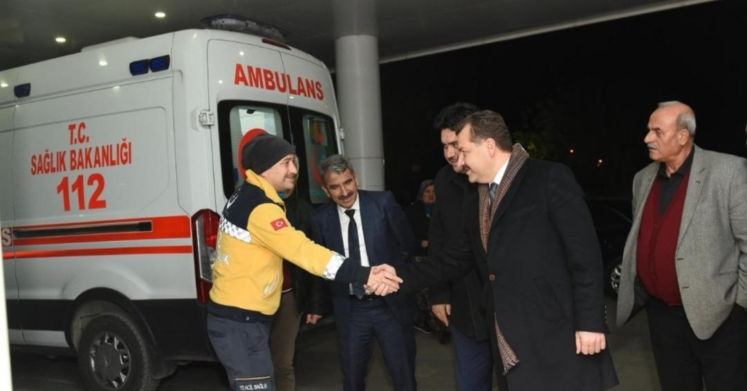 Başkan Yılmaz&rsquo;dan g&ouml;rev yapan personele ziyaret