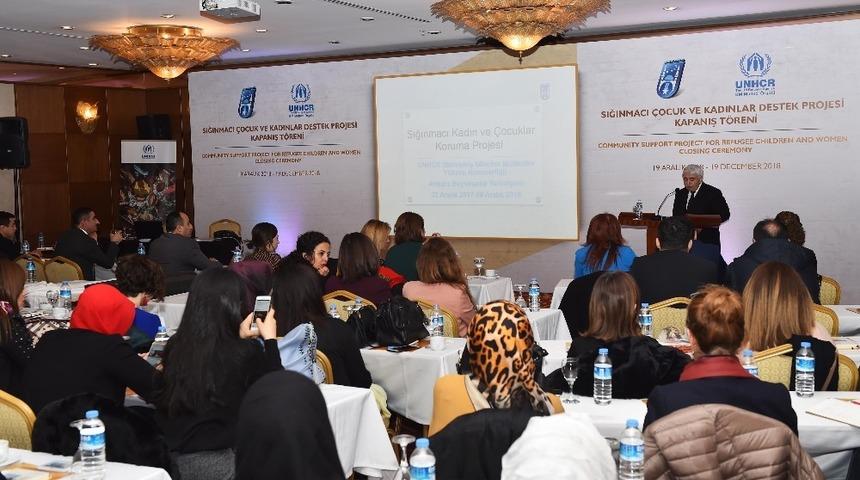 Ankara B&uuml;y&uuml;kşehir Belediyesi&rsquo;nin &ldquo;Sığınmacı &Ccedil;ocuk ve Kadınlar Destek Projesi&rdquo; tamamlandı