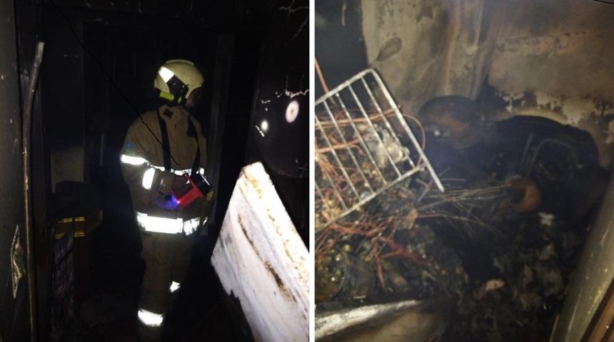 Elektrik kontağından çıkan yangın paniğe sebep oldu