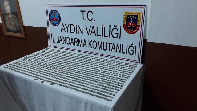 Aydın’da 1050 adet gümüş sikke ele geçirildi