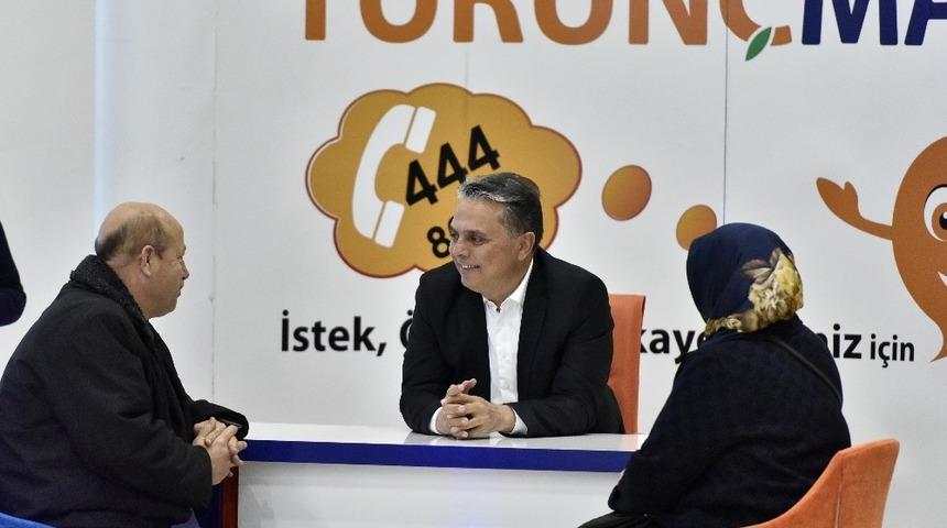 Başkan Uysal, yılın ilk mesaisini komşularıyla yaptı