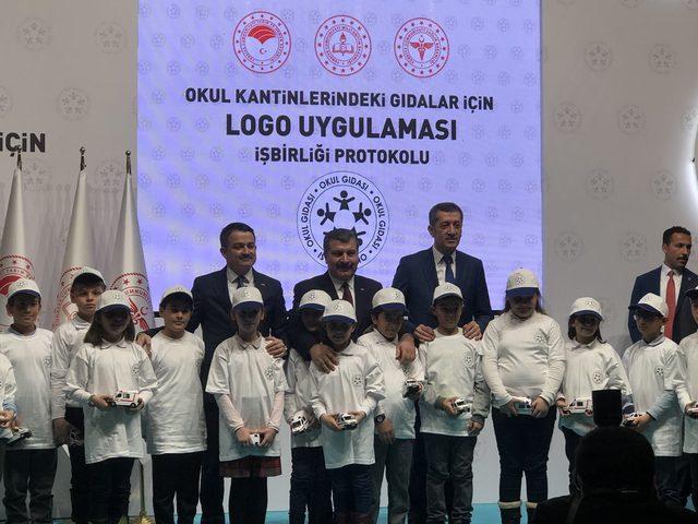 Üç bakan, okul gıdalarında logo uygulaması protokolünü imzaladı