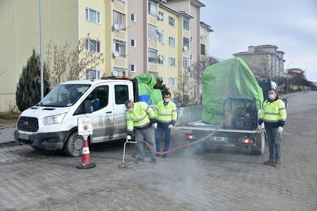 Haşere ile mücadele kışın da sürüyor