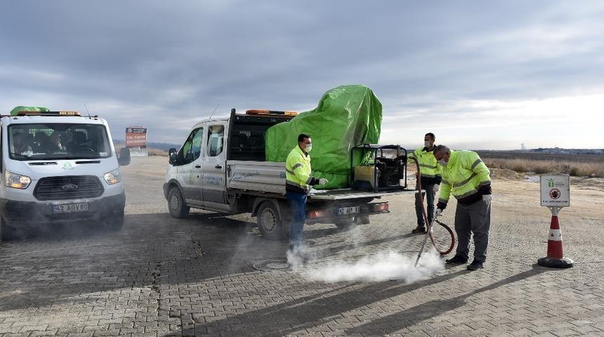 Haşere ile mücadele kışın da sürüyor
