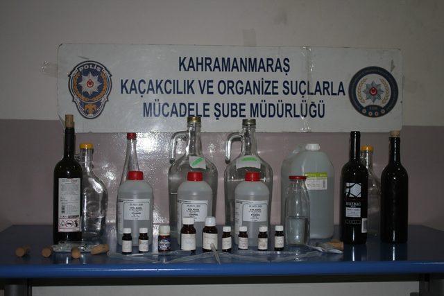 Kahramanmaraş'ta sahte içki operasyonu