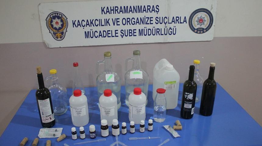 Kahramanmaraş'ta sahte i&ccedil;ki operasyonu