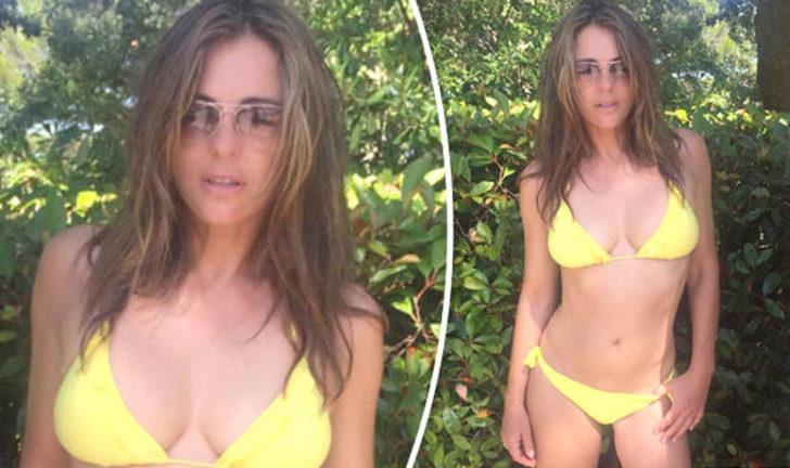 53 yaşındaki Elizabeth Hurley tatile devam ediyor G5
